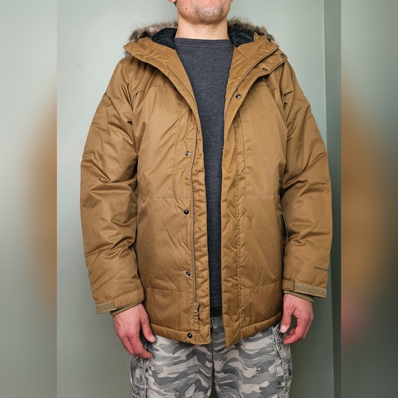 MENS Columbia Leif Trail Parka LARGE BROWN DELTA - Picture 5 of 16